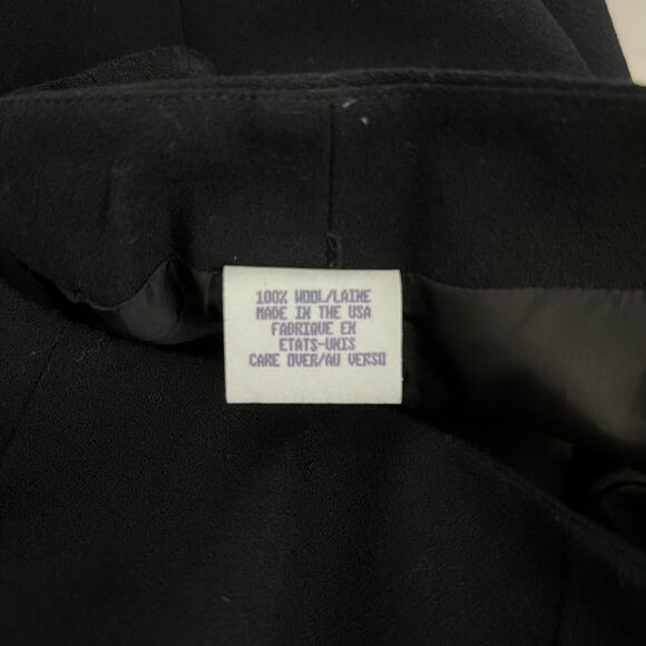 Vtg Anne Klein Womens Straight Skirt Medium 100%‎ Wool Midi Made in USA Classic - Picture 5 of 7